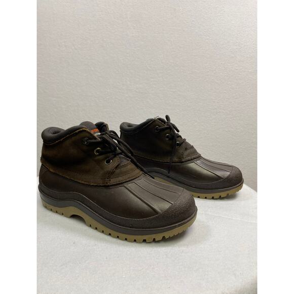 Mens Aspen Sport Brown Suede & Leather Duck Boots Size 7 - Picture 3 of 8